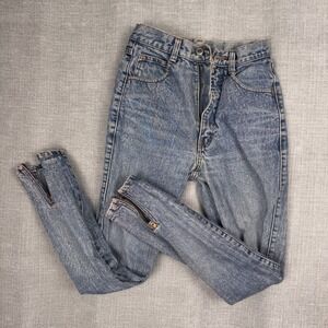 Helium Women's Jeans Blue Size 3 High Rise Ankle Zip